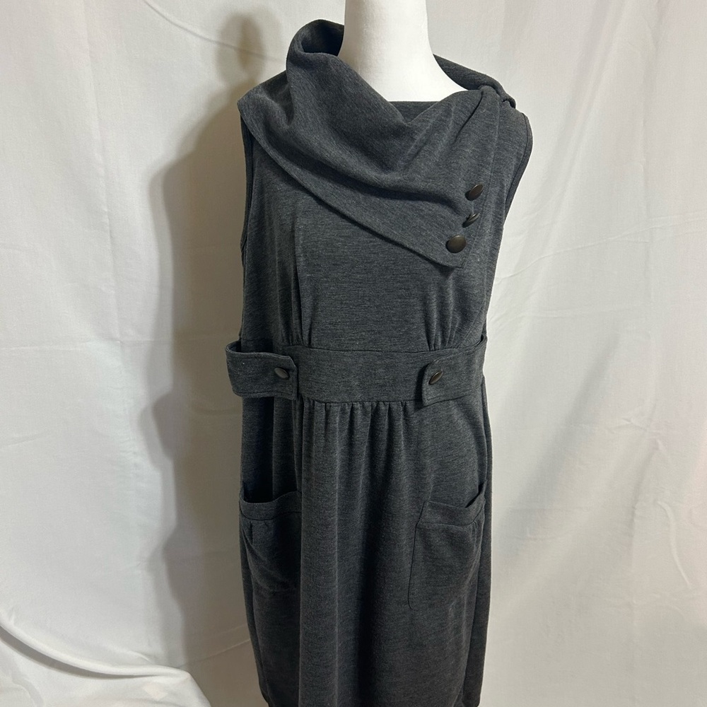 Derek Heart Charcoal Sleeveless Dress